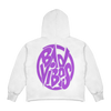 hoodie white and purple